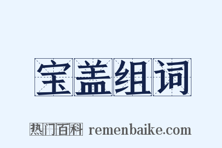 宝盖组词是什么意思的图片